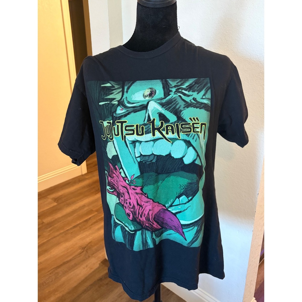 Jujutsu Kaisen Ryomen Sukuna Crunchyroll Graphic T-Shirt Black Mens Size M